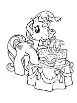 coloriage petit poney souffle ses bougies